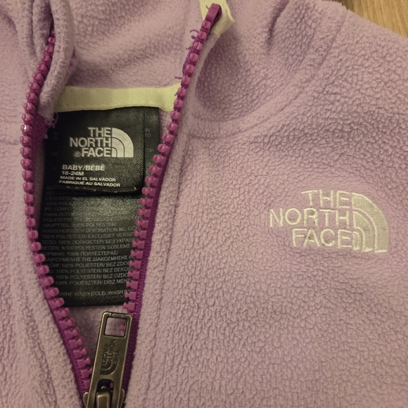 The North Face Kids' Lavender and Mint Hoodie - Picture 2 of 3